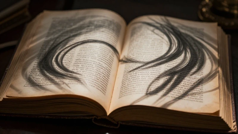 Libro antiguo detallado y dramático