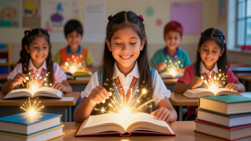 Conoce los 10 propósitos de la lectura que transformarán tu vida 3 Estudiante mexicano alegre rodeado de libros mágicos