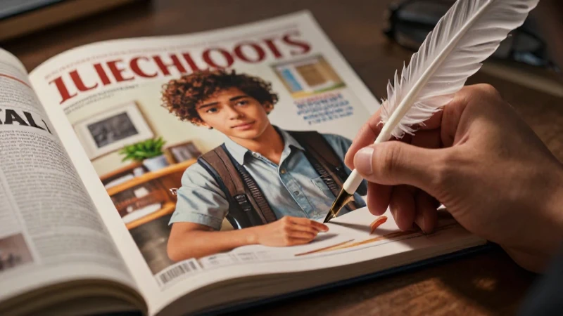 Conoce los 9 textos personales más importantes y cómo redactarlos 4 Ilustración hiperrealista de estudiante profesional y reflexivo