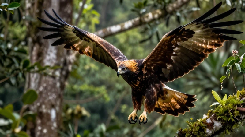 Halcones majestuosos dominan la selva mexicana