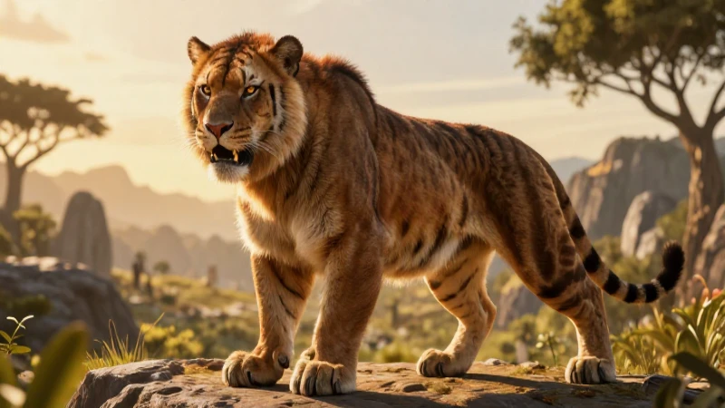 Majestuoso depredador realista en acción