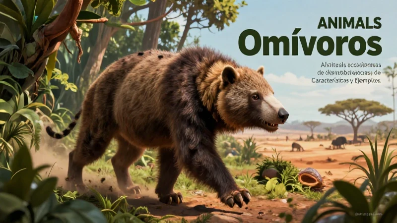 Animales Omnívoros: Hábitat, Características y Ejemplos 5 Omnívoros adaptados a diversos entornos