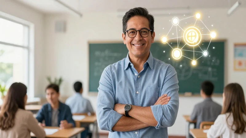 Educador mexicano dinámico simboliza el crecimiento