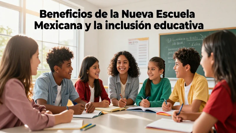 La Nueva Escuela Mexicana promueve inclusión y bienestar