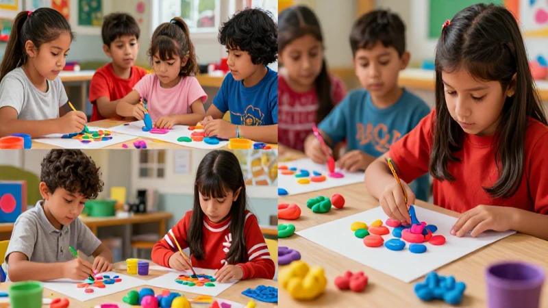 Conoce beneficios educación artística y cultural en escuela mexicana 4 Niños mexicanos crean arte vibrante y colorido