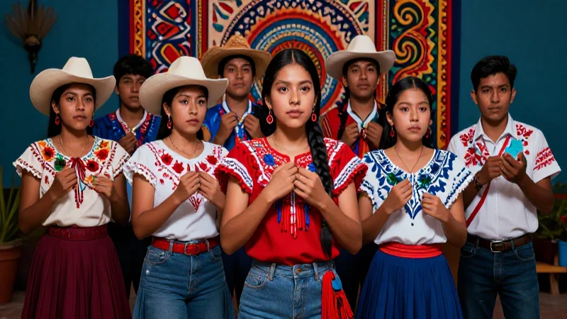 Conoce beneficios educación artística y cultural en escuela mexicana 5 Estudiantes mexicanos en vibrante arte cultural