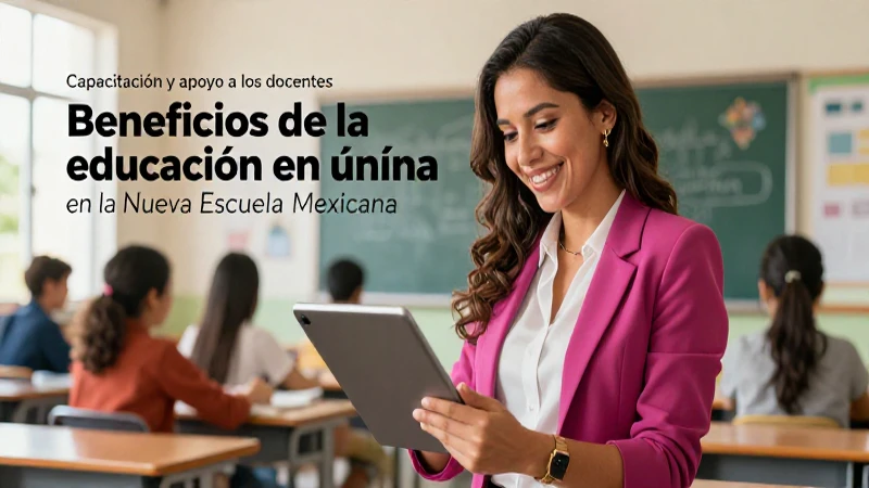 Beneficios de la educación en línea en la Nueva Escuela Mexicana 10 Maestra mexicana usa tecnología para la educación