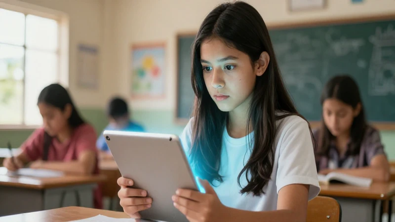 Beneficios de la educación en línea en la Nueva Escuela Mexicana 7 Estudiante mexicano moderno con tablet brillante
