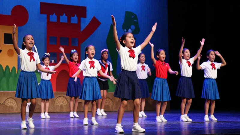 Estudiantes mexicanos actúan en vibrante escena