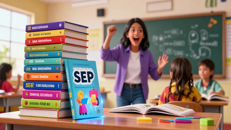 Clase mexicana moderna con entusiasmo y libros