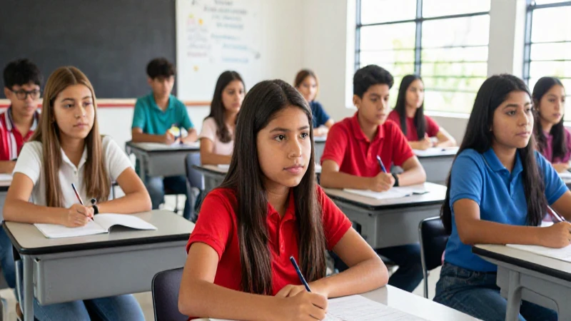 Estudiantes mexicanos en aula vibrante