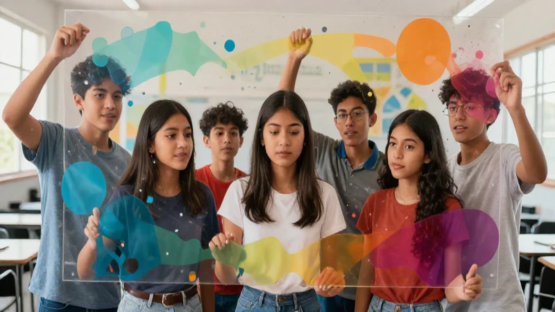 Estudiantes mexicanos vibrantes rompiendo barreras