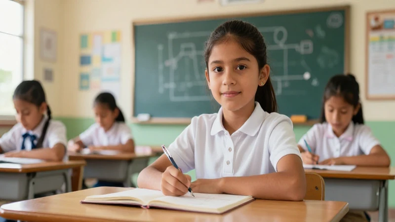 Potencia tu éxito educativo con evaluación formativa 4 Estudiante optimista muestra progreso educativo en México