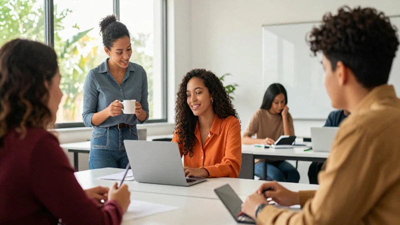 Emprendedores mexicanos jóvenes en un taller dinámico