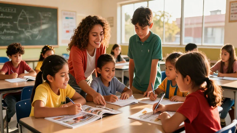 Beneficios de la Nueva Escuela Mexicana: Educación inclusiva y diversa al descubierto 5 Niños felices colaboran en un aula mexicana moderna