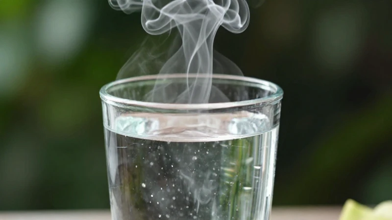 Imagen hiperrealista y detallada de cristal con vapor