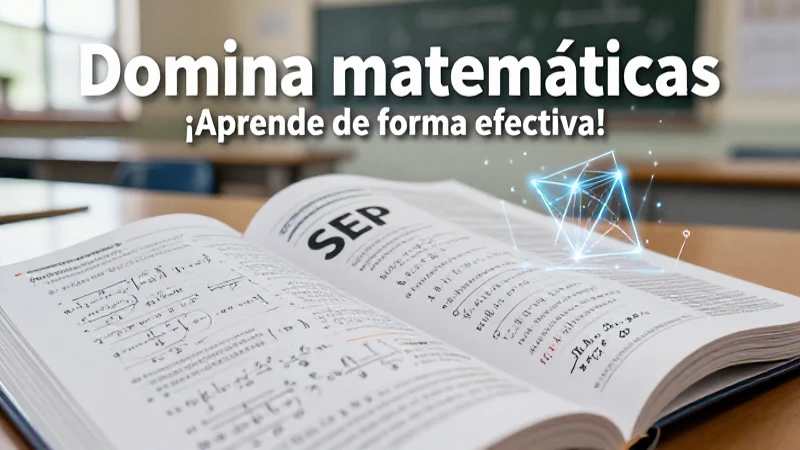 Aprende matemáticas con los libros SEP de forma efectiva