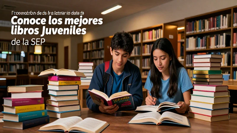 Conoce los mejores libros juveniles de la SEP con criterios clave 4 Fomenta la lectura con libros juveniles de SEP