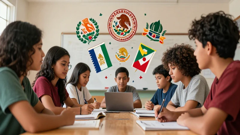 Estudiantes mexicanos colaboran con estilo y color