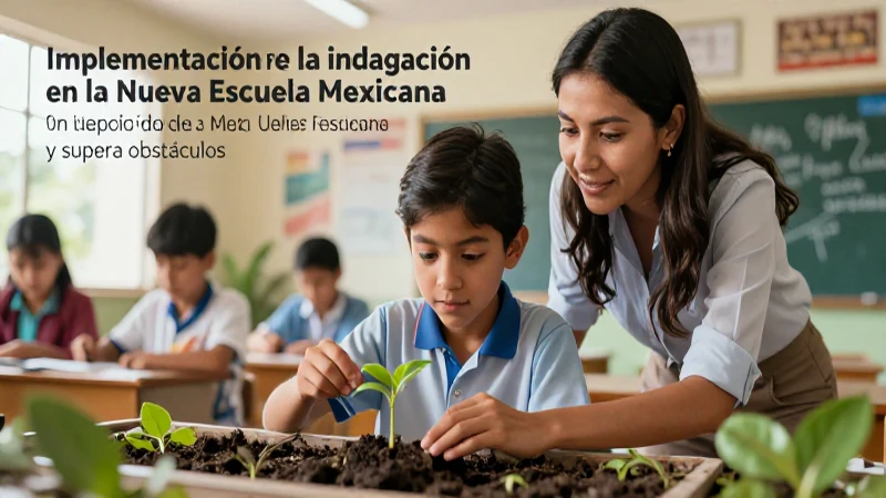 Aprende por indagación en la Nueva Escuela Mexicana y supera obstáculos 3 Indagación y aprendizaje en la Nueva Escuela Mexicana