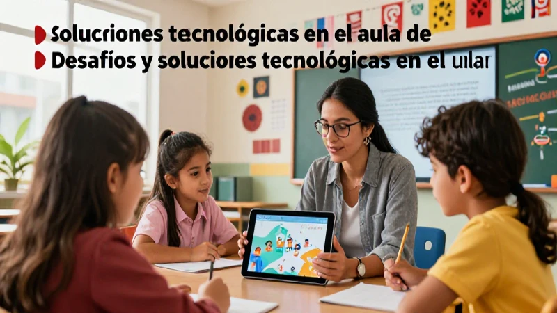 Desafíos y soluciones tecnológicas en el aula: Nueva Escuela Mexicana 4 Tecnología educativa en un aula moderna e innovadora
