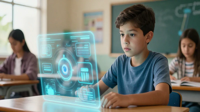 Maximiza la educación con tecnología: una guía completa 3 Estudiante mexicano aprende con tecnología digital avanzada