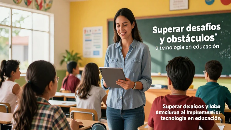 Superando retos tecnológicos en educación