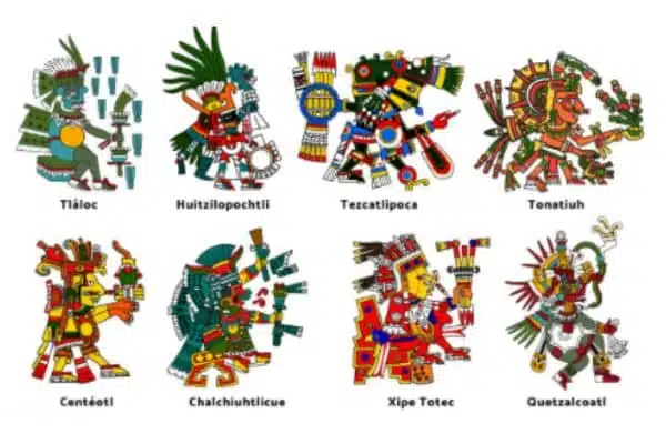 cuales son los dioses y mitos esenciales de los aztecas