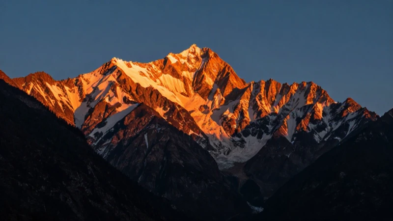 6 elementos naturales: poder y belleza impresionantes 4 Majestuosas montañas al atardecer con vibrantes colores
