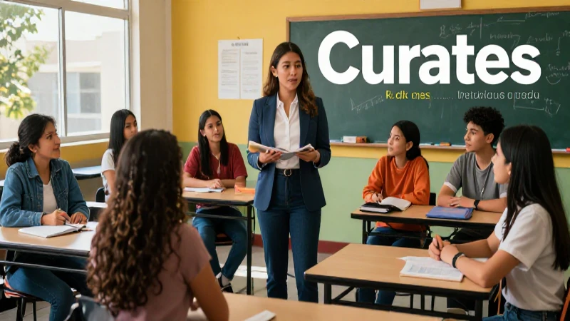 Aula mexicana moderna y vibrante con aprendizaje