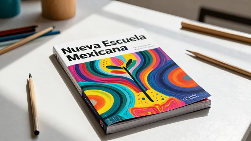 Arte escolar moderno, vibrante y profesional en la Nueva Escuela Mexicana