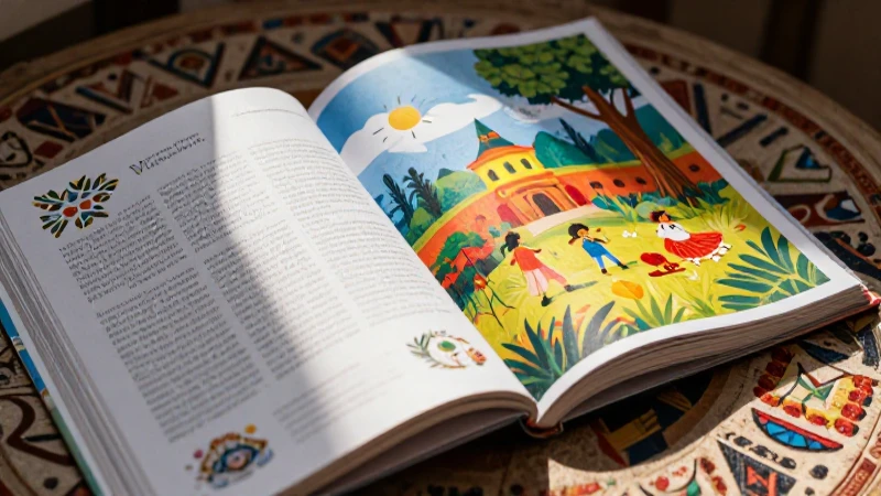 Los cuentos más populares de la SEP: una colección imperdible 3 Ilustración vibrante de cuento con diseño mexicano