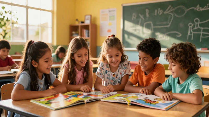Los cuentos más populares de la SEP: una colección imperdible 4 Niños leyendo libros en aula mexicana vibrante
