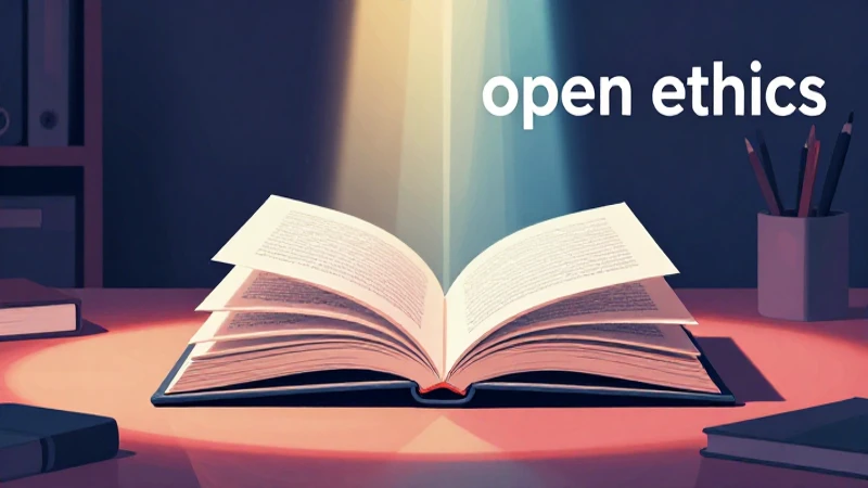 Libro de ética en escritorio moderno con luz