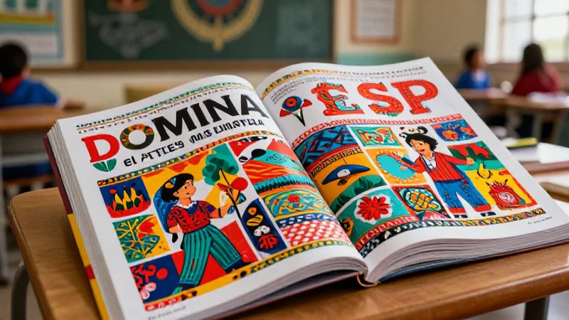 Libros didácticos SEP con estilo cultural mexicano