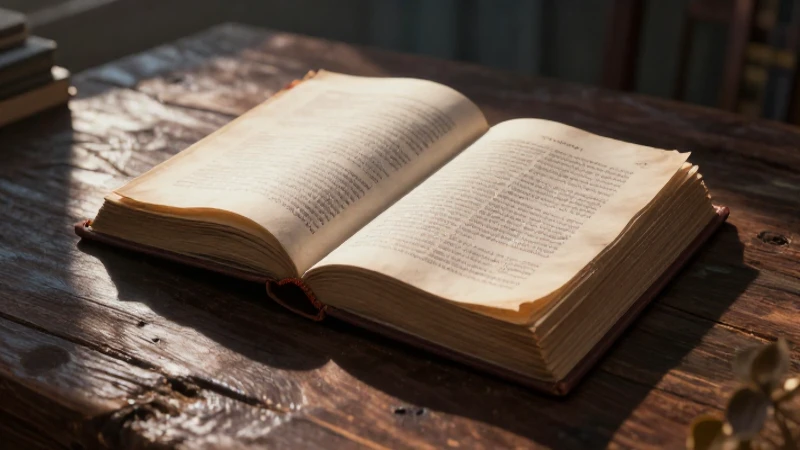 Libro antiguo misterioso en mesa con luz dramática