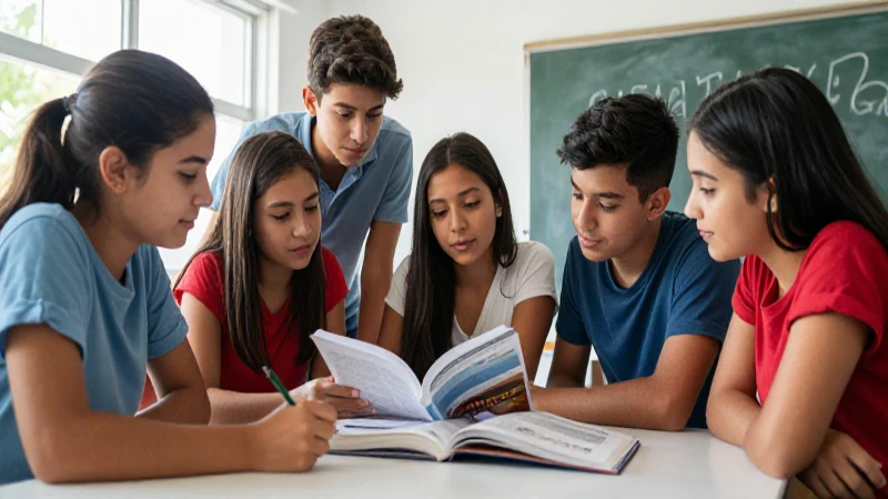 Domina el éxito educativo con nuestros libros de texto para la nueva escuela mexicana 4 Estudiantes mexicanos colaboran en un libro educativo