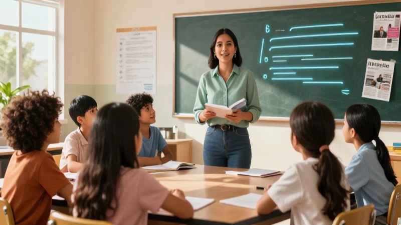 Maximiza la participación educativa con retroalimentación en la Nueva Escuela Mexicana 4 Colaboración educativa en un aula moderna