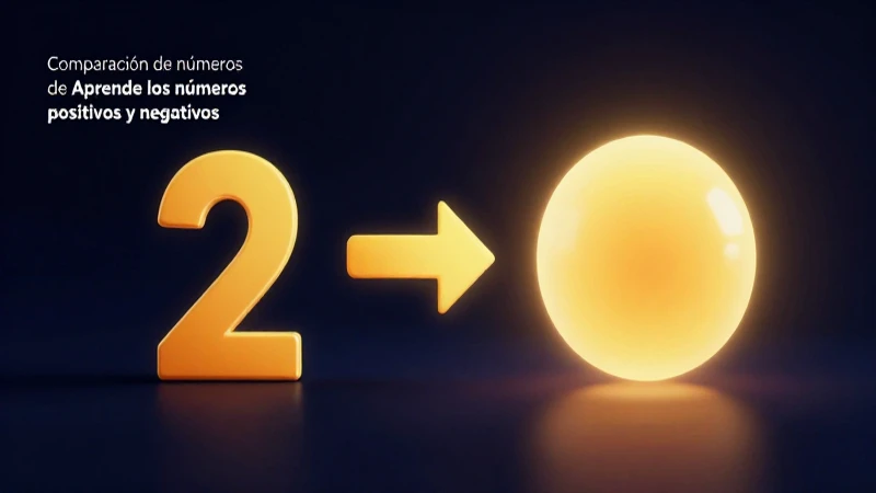 Metáfora visual educativa de la comparación numérica