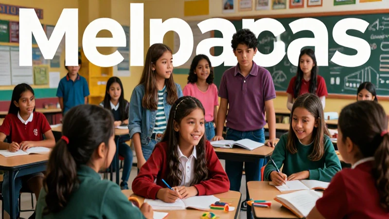 Conoce cambios clave en la Escuela Mexicana y su impacto educativo 3 Estudiantes mexicanos colaboran en un aula moderna y vibrante