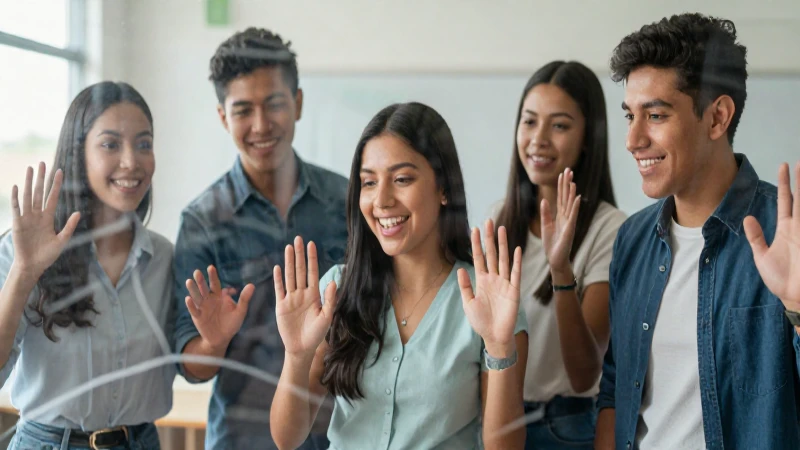 Superando obstáculos con éxito: Soluciones para programas educativos inclusivos en México 5 Estudiantes mexicanos colaboran alegremente al romper barreras