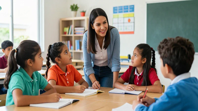 Nueva Escuela Mexicana: Desafíos en Evaluación 3 Maestra guía a alumnos mexicanos en clase