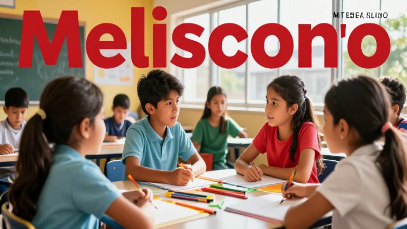 Niños mexicanos colaboran en aula vibrante y moderna