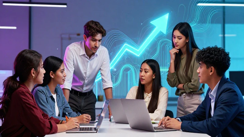 Emprendedores mexicanos jóvenes colaborando dinámicamente