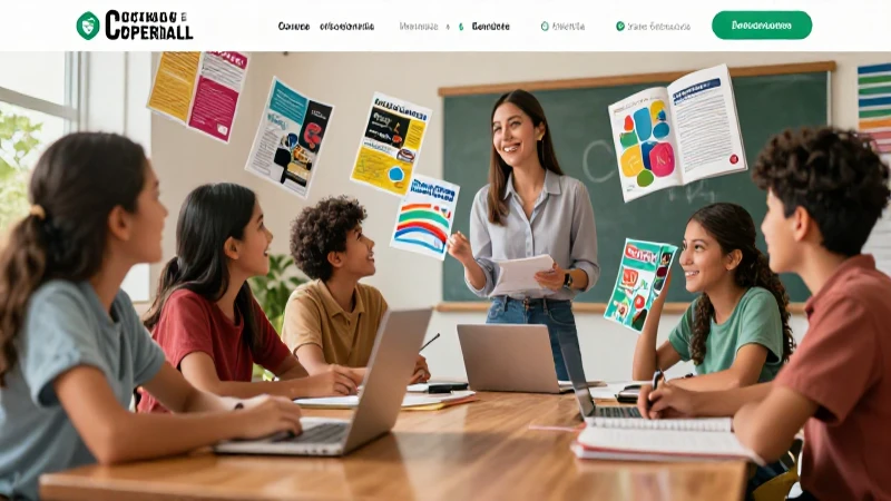 Ilustración dinámica de educación mexicana moderna