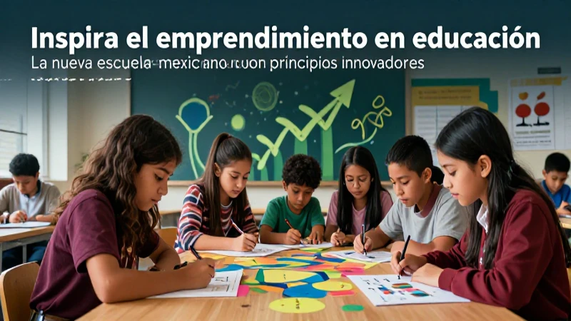Inspira el emprendimiento en educación: La nueva escuela mexicana con principios innovadores 7 Emprender en educación con la nueva escuela mexicana