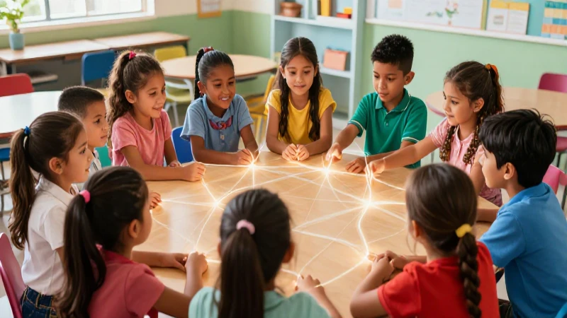 Conoce los principios clave de la Nueva Escuela Mexicana 6 Niños diversos colaborando en México