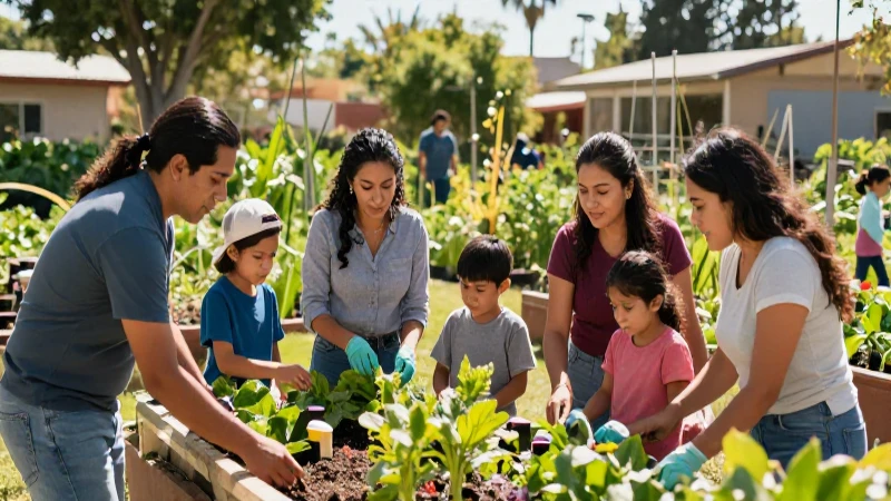 La Nueva Escuela Mexicana: Educación inclusiva y diversa en acción 5 Comunidad mexicana trabajando en jardín