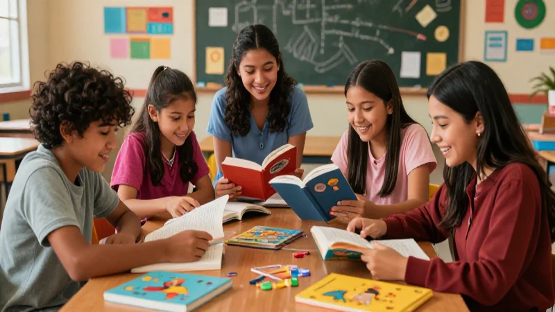 Estudiantes mexicanos aprenden con alegría
