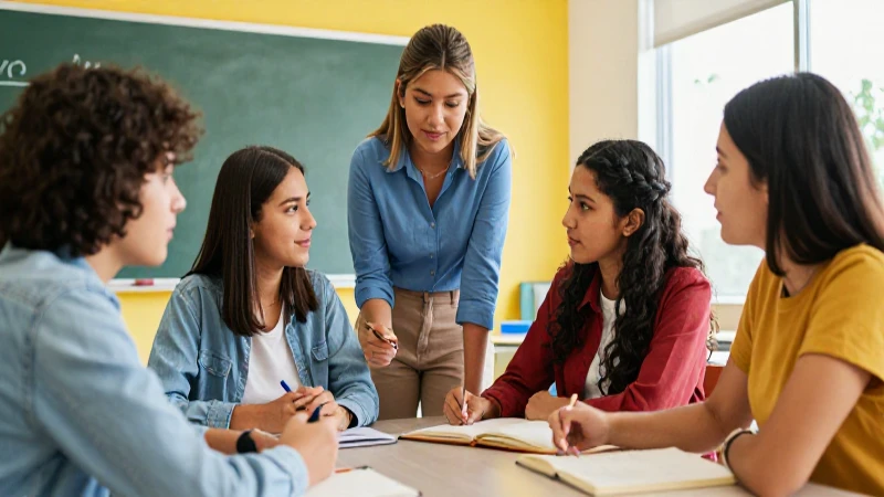 Logros en Igualdad de Género en Educación Mexicana 3 Estudiantes mexicanos colaborando en un aula moderna